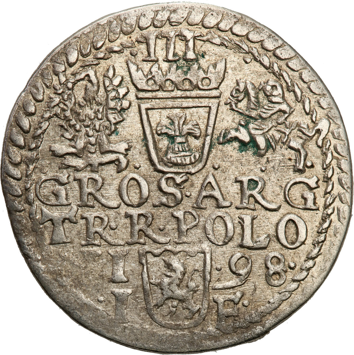 Zygmunt III Waza. Trojak (3 grosze) 1598, Olkusz - Nienotowany